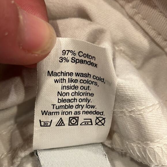 J. Crew Ankle Zip White Skinny Stretch Jeans  Size 12/32 - Picture 9 of 10